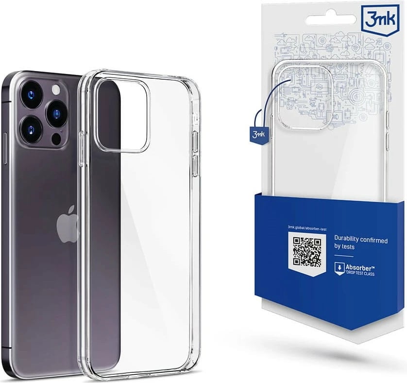 Mbështjellës 3MK Clear Case për iPhone 15 Pro 6.1, Transparent