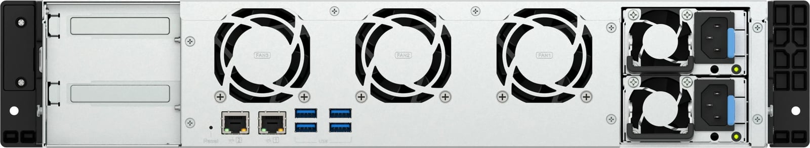 NAS QNAP TS-855eU-RP-8G, 8-bay, Intel Atom C5125, 8GB RAM, 2x2.5GbE, rack 2U, e zezë