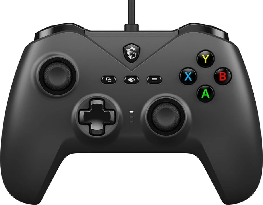 Gamepad MSI Force GC200 me kabllo USB 2 m, për PC/Android, me vibrim, i zi