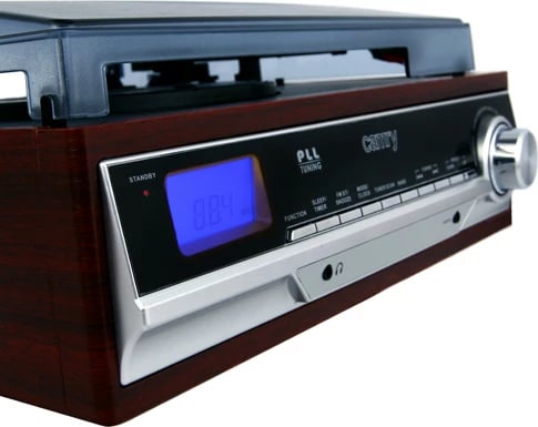 Gramafon, Camry CR 1113, 33/45/78 RPM, radio FM/AM, altoparlantë të integruara, LCD, AUX/RCA