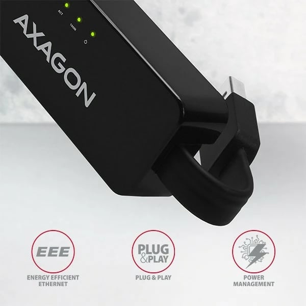 Adapter rrjeti AXAGON ADE-XR, USB 2.0 në Ethernet, i zi