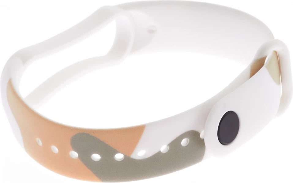 Rrip silikoni Hurtel Strap Moro për Xiaomi Mi Band 3/4, kamuflazh, Bardhë/Bezhë/e Gjelbër