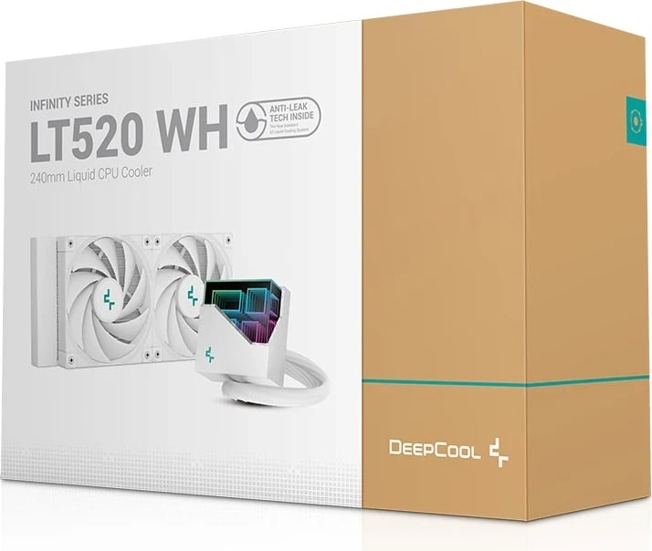Ftohës i plotë për procesorin DeepCool LT520 WH, 12 cm, i bardhë