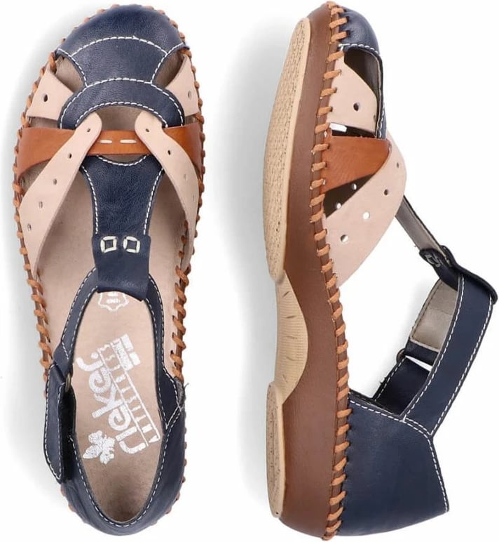 Sandale për femra Rieker, blu marine