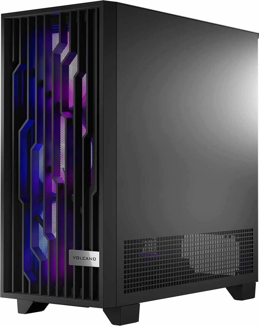 Kasë MODECOM Volcano Perun Apex ARGB Midi, e zezë