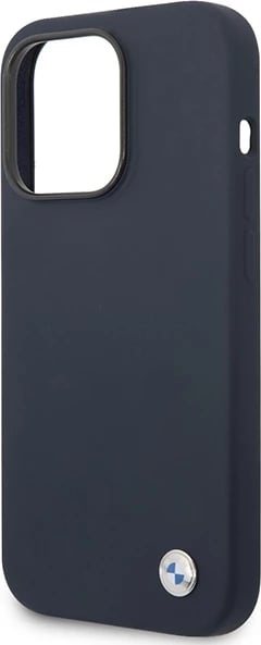 Mbështjellës BMW BMHMP14LSILNA për iPhone 14 Pro 6.1", silikon, MagSafe, navy blue