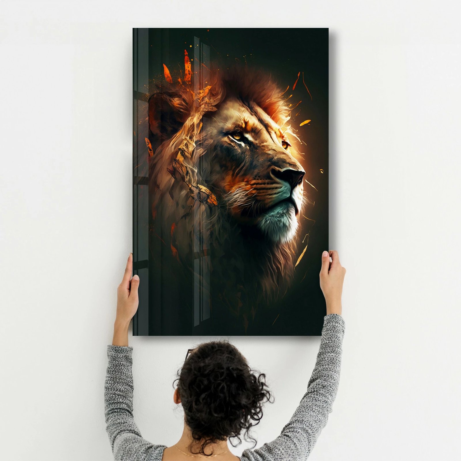 Pikturë dekorative prej xhami të temperuar, Wallity SPR-1291, 46x72cm