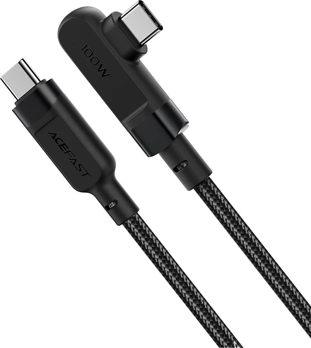 Kabllo Acefast C5-03 USB-C në USB-C, 2m, 100W, e zezë
