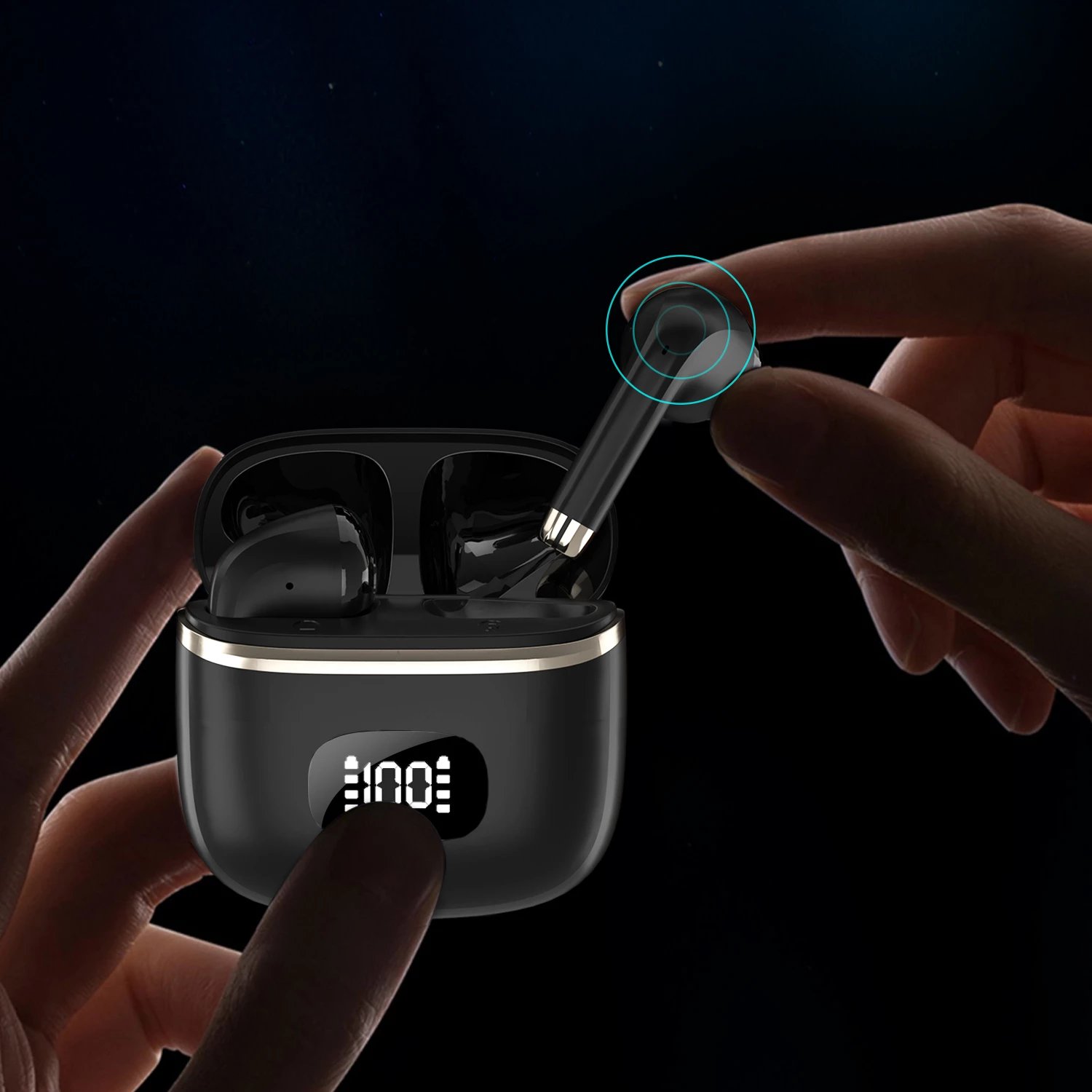 Kufje wireless Dudao U15Pro, in-ear, Bluetooth 5.3, e zezë