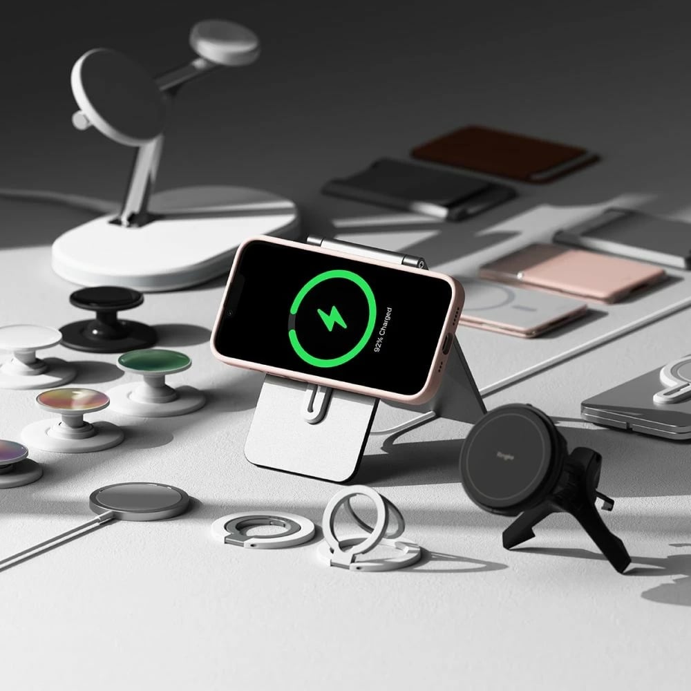 Mbështjellës Ringke Silicone MagSafe për iPhone 16e, Rozë