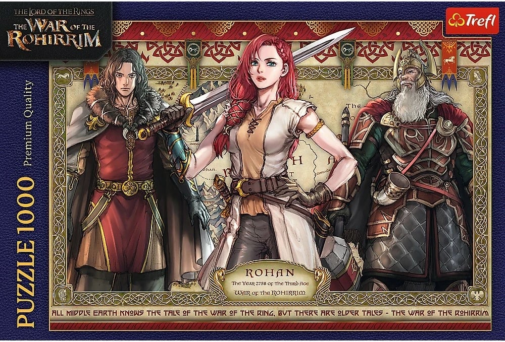 Puzzle 1000 pjesësh Trefl The Lord of the Rings War of the Rohirrim, 68.3x48cm Puzzle 1000 pjesësh Trefl The Lord of the Rings War of the Rohirrim, 68.3x48cm