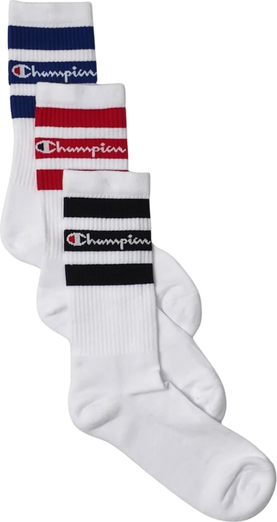 Çorape crew Champion unisex, të bardha