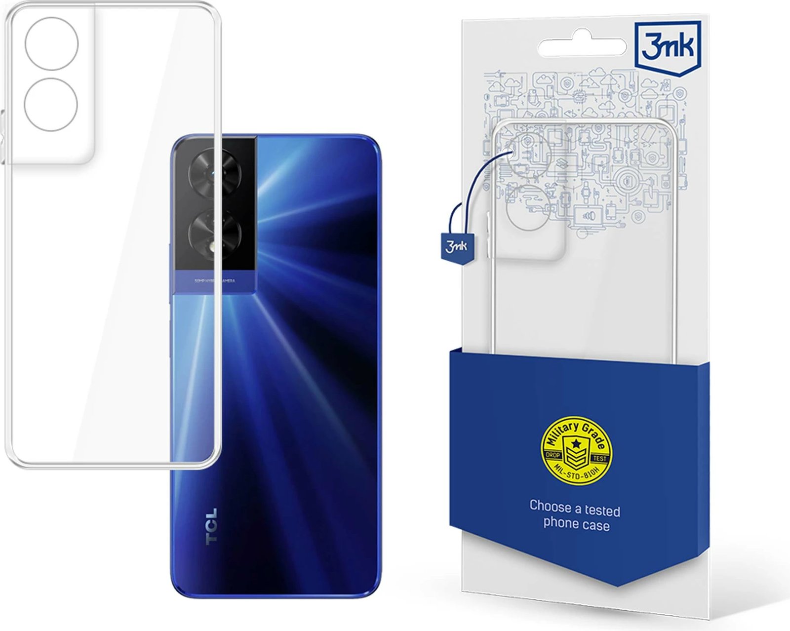 Mbështjellës 3mk Protection Clear Case për TCL 505, Transparent