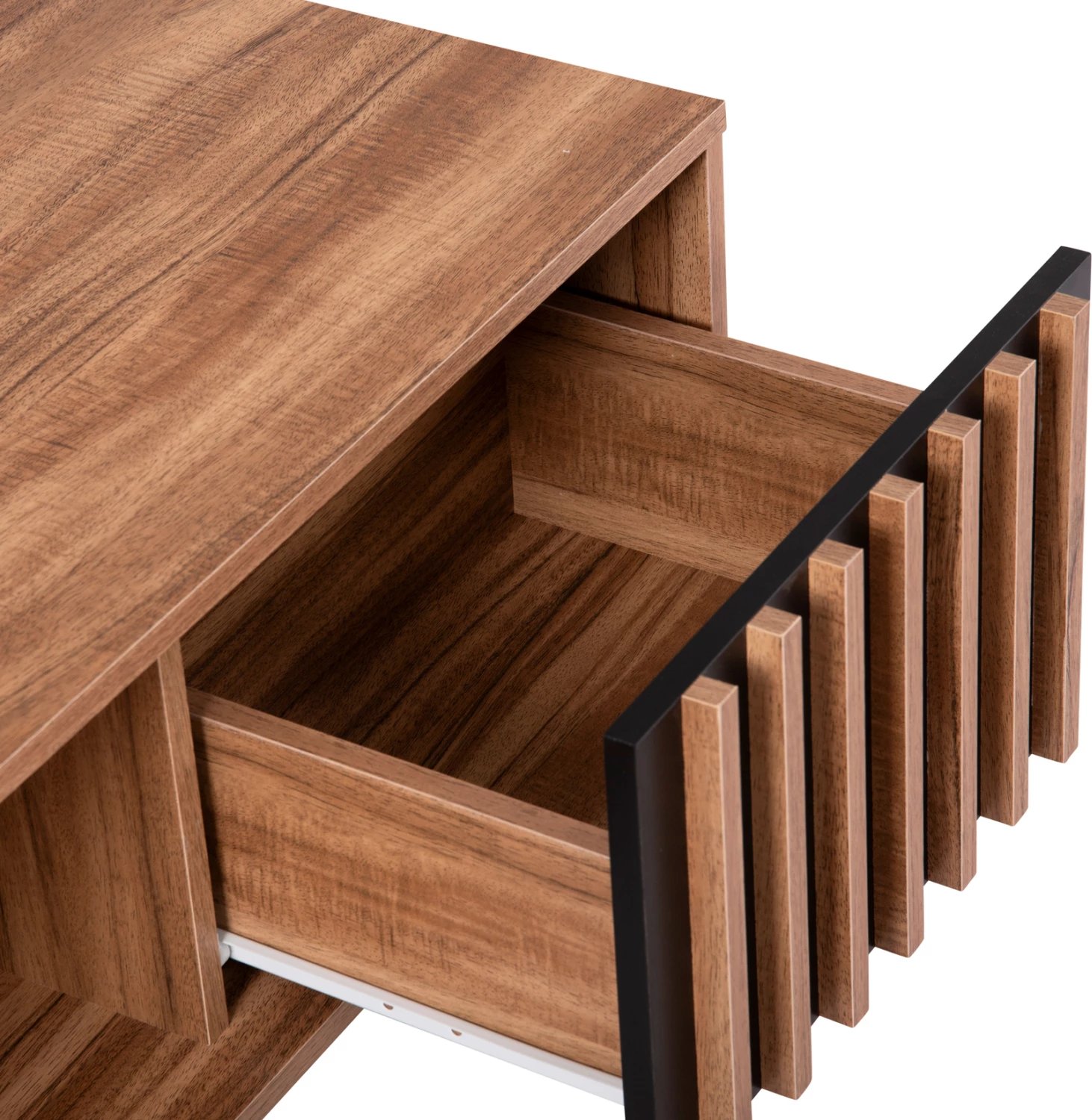 Tavolinë kafeje seri HARRY FH18007.01 melaminë ngjyrë druri natyral & e zezë 110x60x43,5Hcm. Tavolinë kafeje seri HARRY FH18007.01 melaminë ngjyrë druri natyral & e zezë 110x60x43,5Hcm.