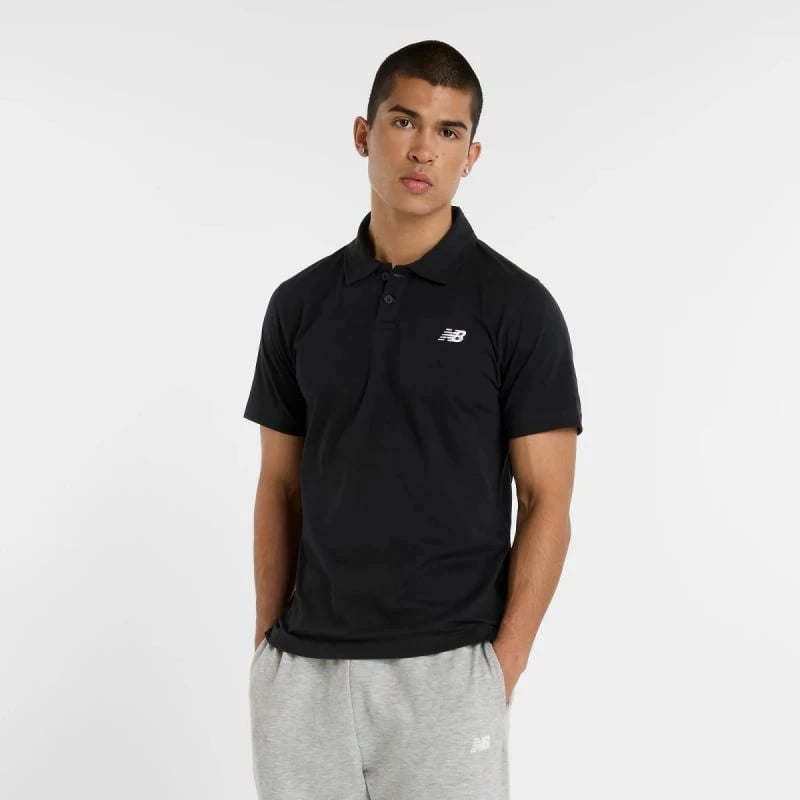 Maicë polo për meshkuj New Balance, e zezë