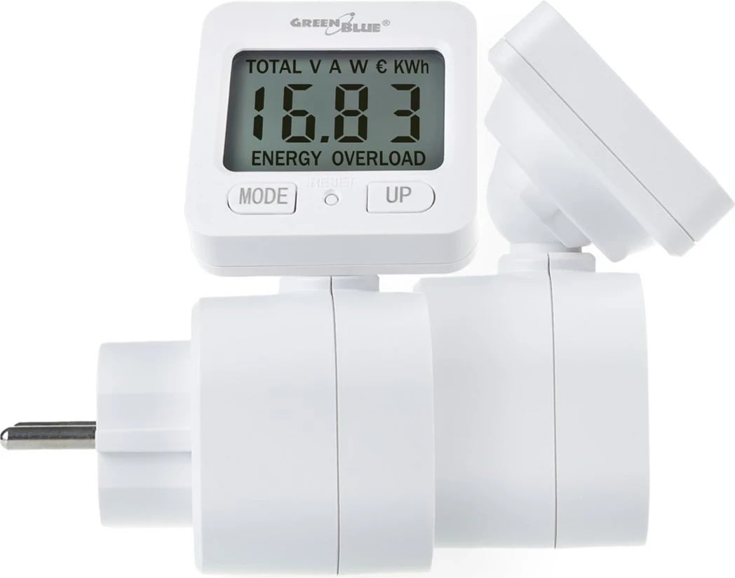 Matës energjie GreenBlue GB615 E, 16A, max. 3680W, i bardhë