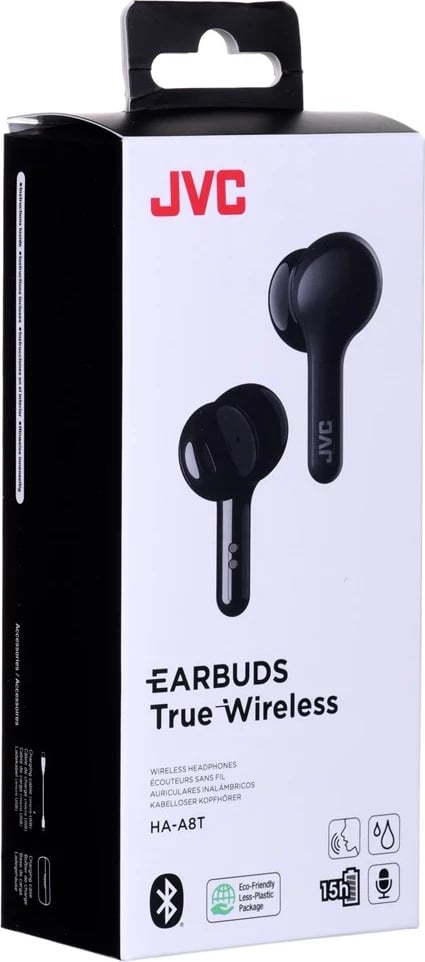 Dëgjuese wireless JVC HAA-8TBU, të zeza 
