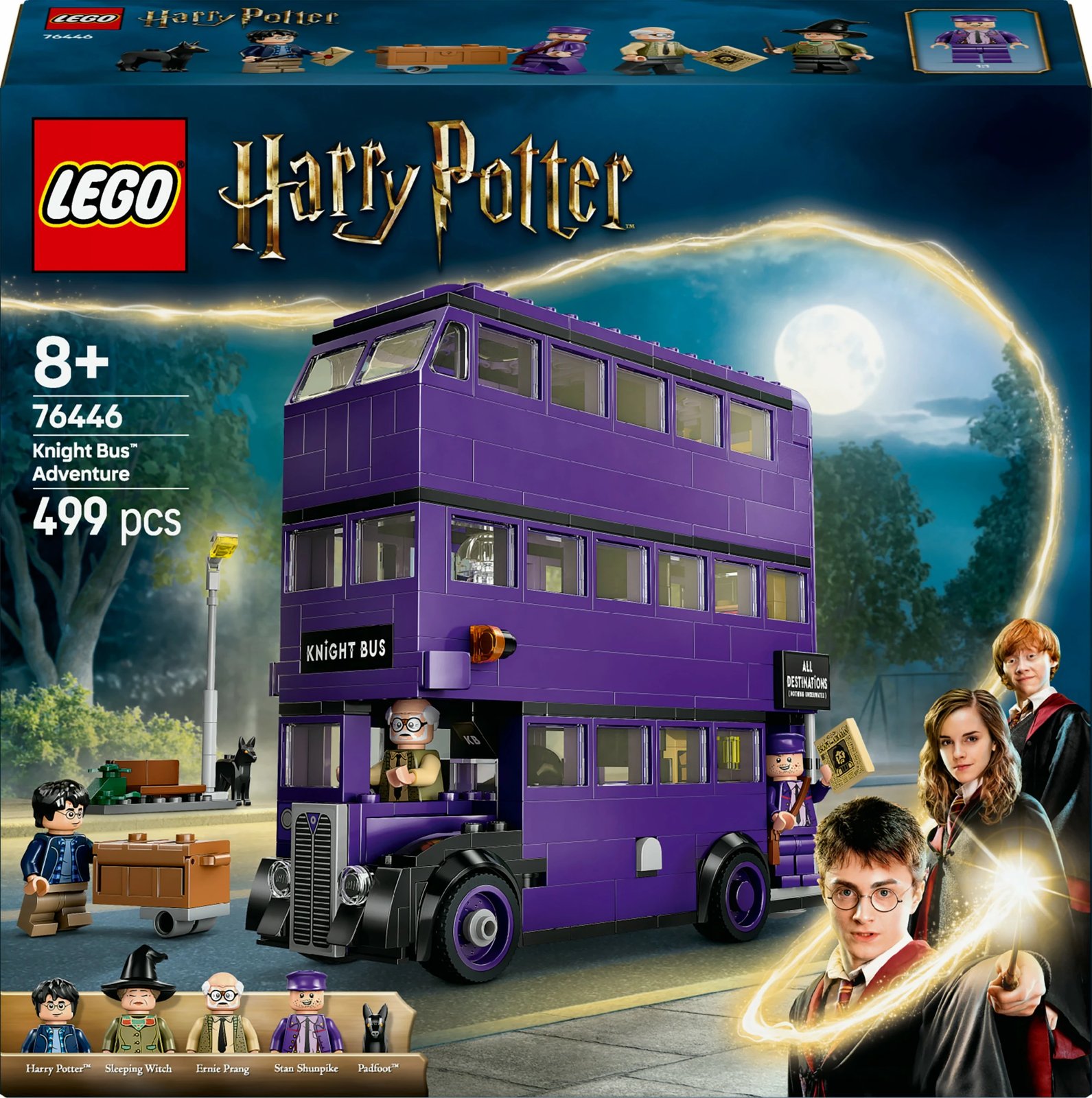 Set ndërtimi LEGO Harry Potter 76446, Aventurat me Autobusin Knight, shumëngjyrësh