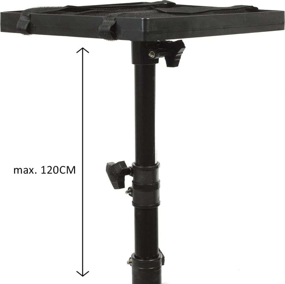 Qëndrim portativ për projektor Maclean MC-920, i rregullueshëm, 1.2m, i zi