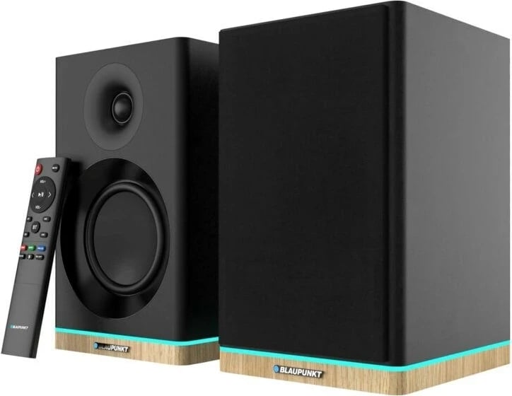 Set altoparlantësh Blaupunkt BS60BK me LED, i zi