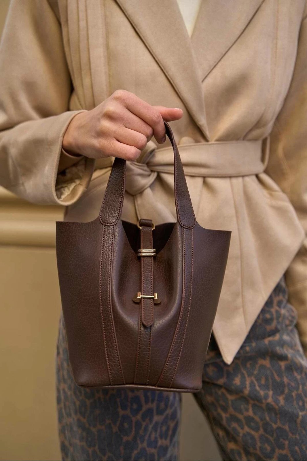 Çantë dore Zoozie Bags, ngjyrë kafe, MK1020224SV10-006