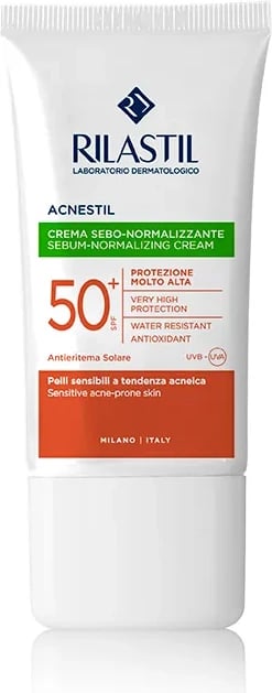 Krem dielli për fytyrë unisex Rilastil Sun System Acnestil SPF50+, 40ml