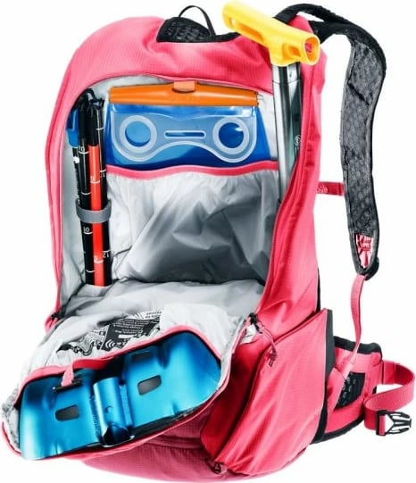 Çantë shpine Deuter për ski, e kuqe