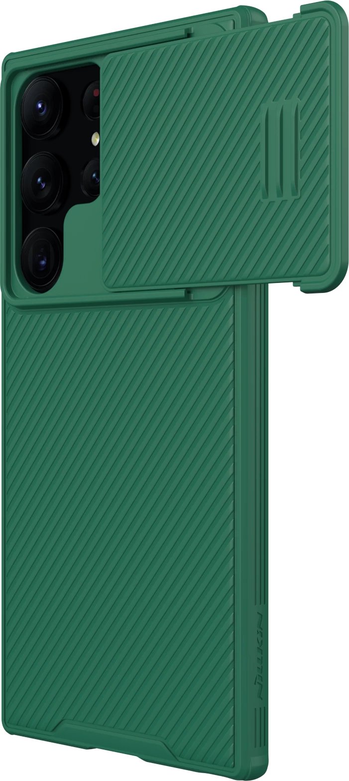 Mbështjellës Nillkin CamShield S Case për Samsung Galaxy S23 Ultra, me mbrojtëse kamere, Jeshil