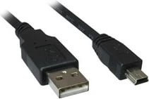 Kabllo USB 2.0 SHARKOON, 0.5m, USB A në Mini-USB B, e zezë