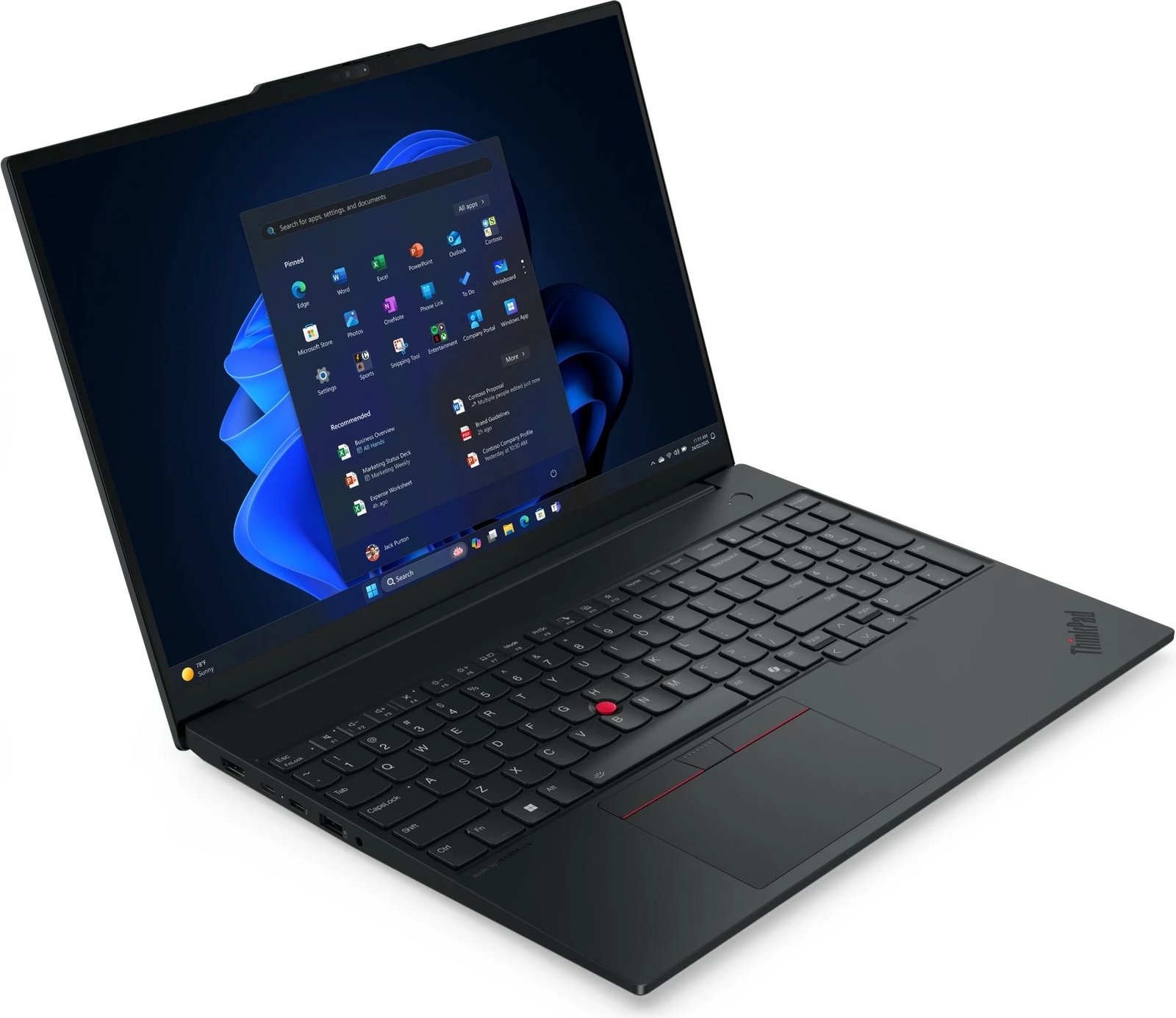 Kompjuter Lenovo ThinkPad E16 G3, Ultra7 255H, 16GB/512GB, 16 inç, e zezë