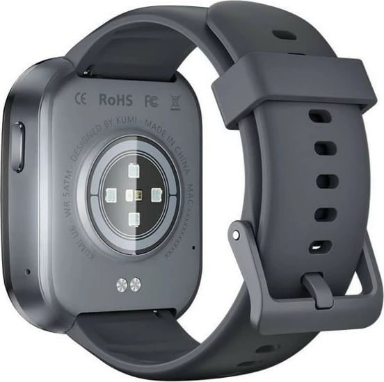 Smartwatch Kumi U6, 1.96 inç, 300 mAh, E zezë