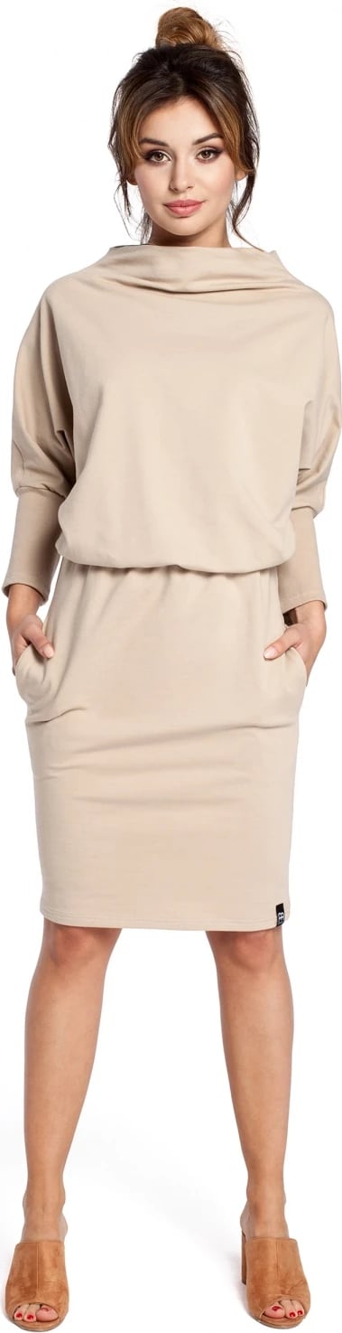 Fustan BeWear model 94576, bezhë