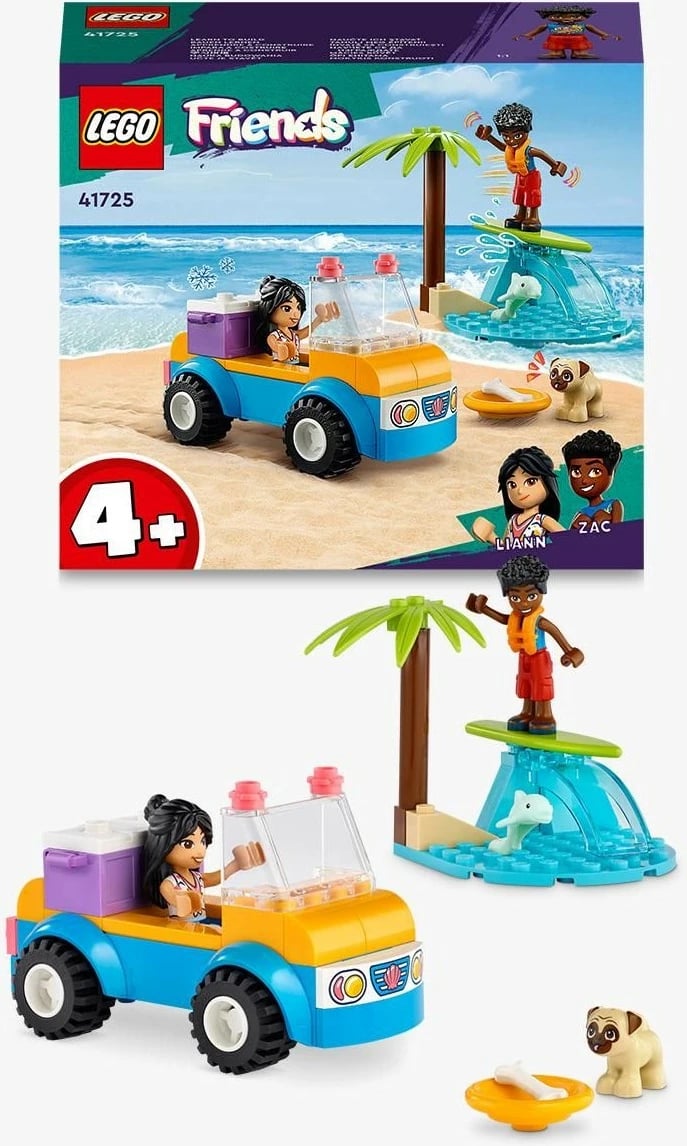 Set ndërtimi LEGO Friends Beach Buggy Fun, 61 pjesë, shumëngjyrësh