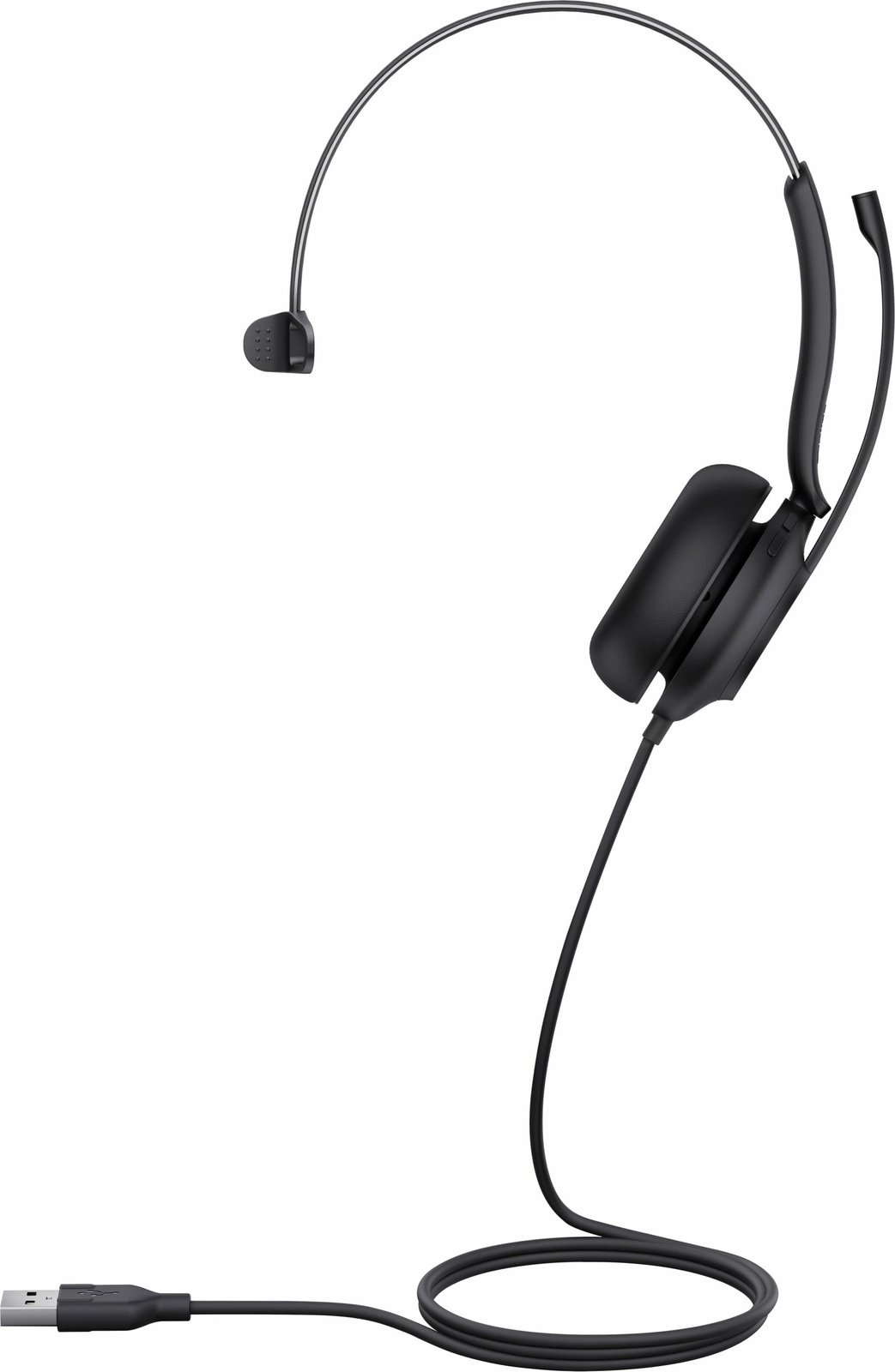 Kufje me mikrofon Yealink UH35 Mono UC, USB-A, për zyrë/call center, e zezë