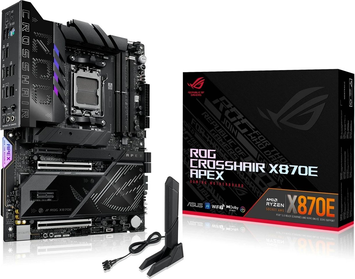 Pllakë amë ASUS ROG CROSSHAIR X870E APEX, Socket AM5, ATX, e zezë