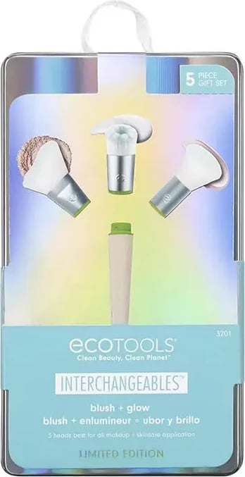 Set aksesorësh për grim ECOTOOLS Interchangables Blush Glow Set, 5 copë