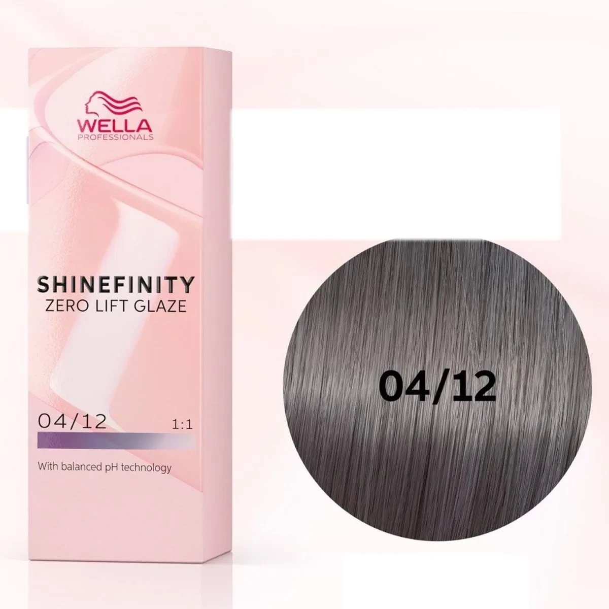 Ngjyrë për flokë Wella Shinefinity Zero Lift Glaze 04/12, 60ml