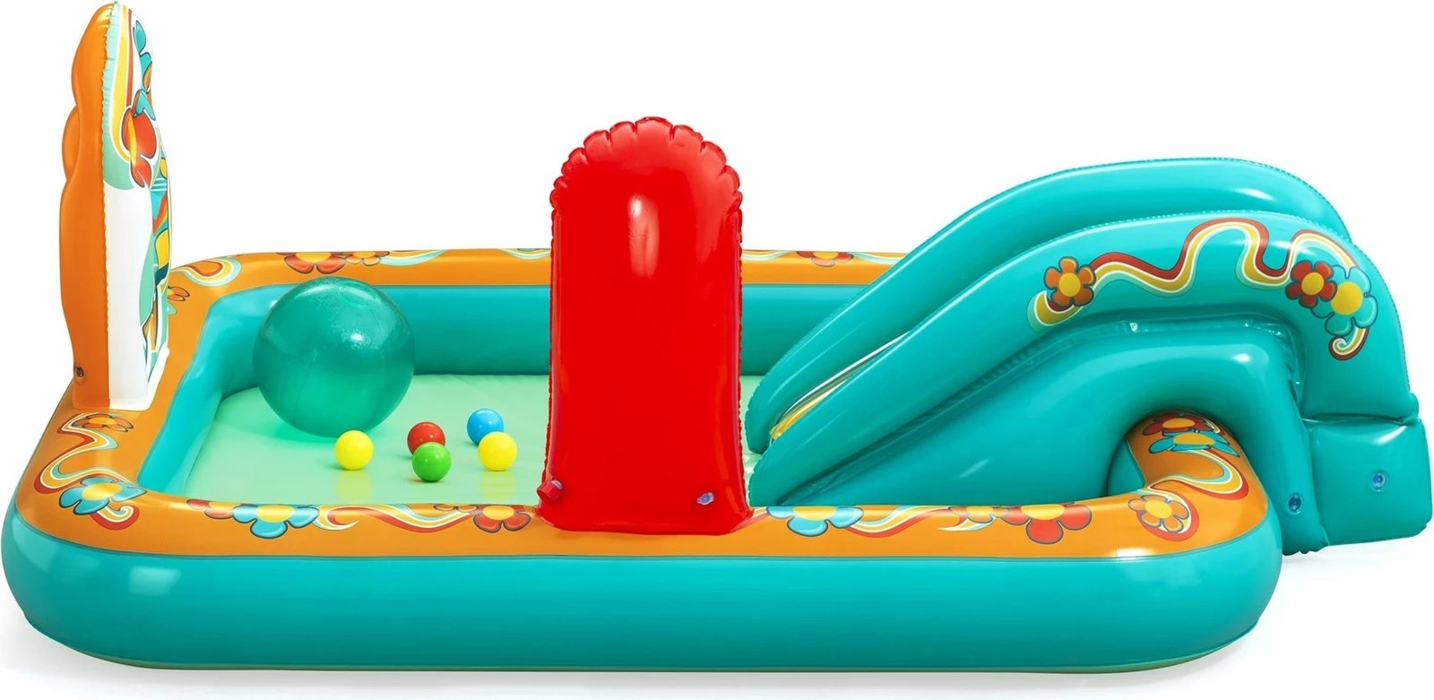 Qendër loje dhe pishinë fryrëse Bestway Retro Groove për fëmijë, 1.93 m x 1.52 m x 74 cm, shumëngjyrëshe Qendër loje dhe pishinë fryrëse Bestway Retro Groove për fëmijë, 1.93 m x 1.52 m x 74 cm, shumëngjyrëshe
