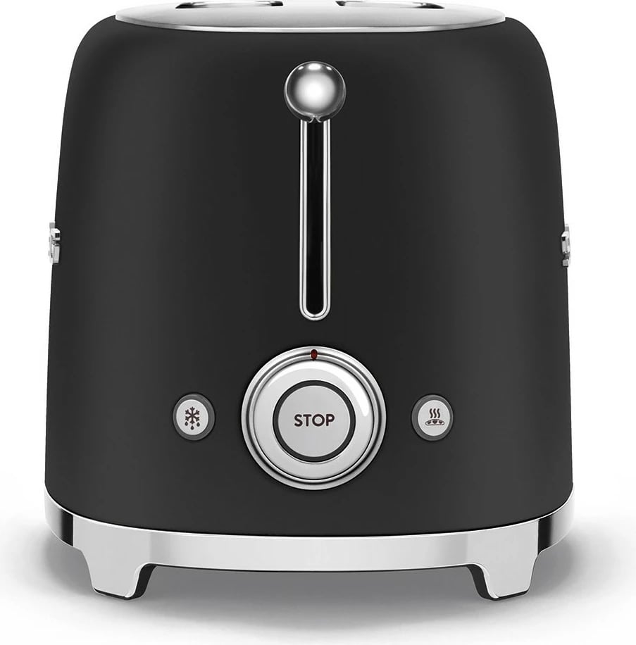 Toaster SMEG TSF01BLMEU, 950W, 2 feta, ngjyrë e zezë