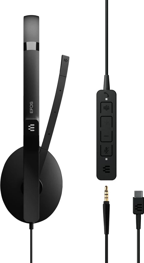 Kufje EPOS ADAPT 165T USB C II me mikrofon, të zeza