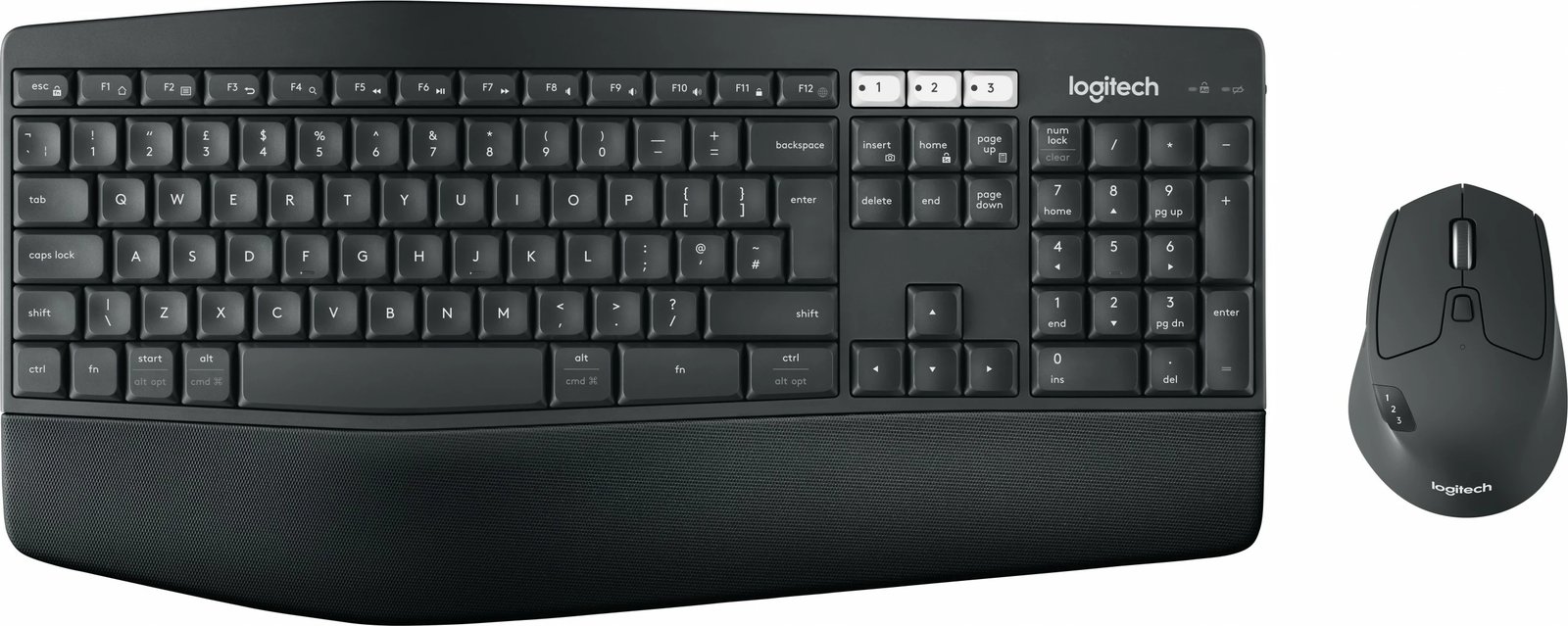 Set maus e tastierë Logitech MK850 Performance, wireless, QWERTY, me maus, e zezë