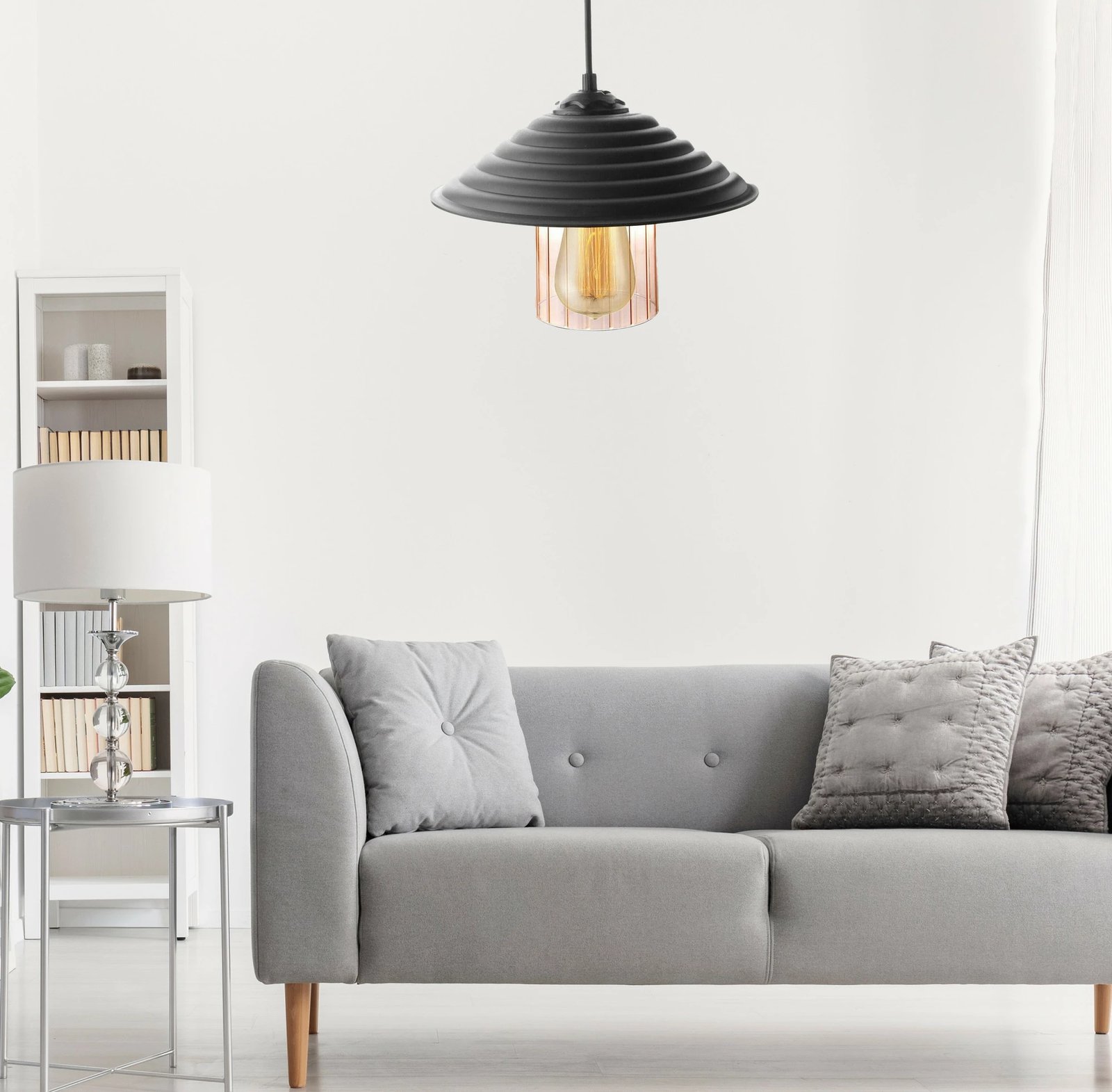 Llambë tavani Opviq, 204-UC, ngjyrë e zezë dhe mjaltë