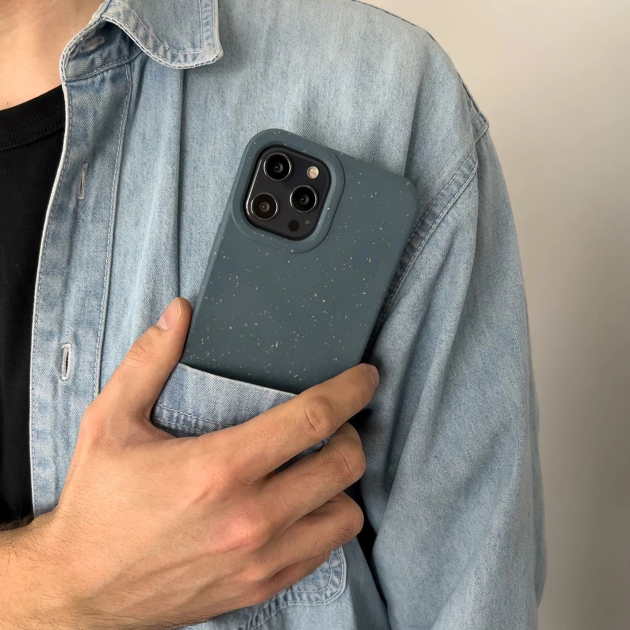 Mbështjellës Hurtel Eco Case për iPhone 12 Pro Max, silikon, mint