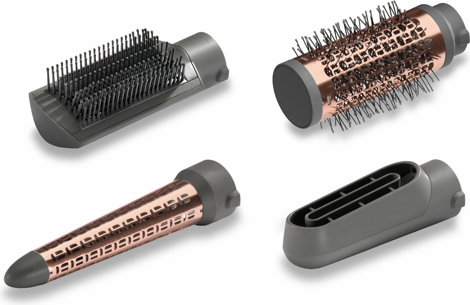 Furçë elektrike BaByliss AS136E Air Style 1000 me jone, 1000W, gri/rozë