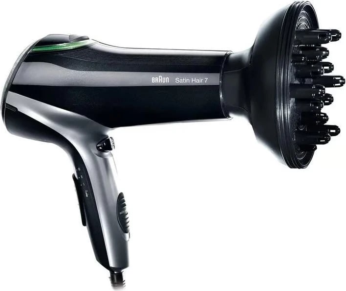 Tharëse flokësh Braun Satin Hair 7 HD 730E, 2200W, e zezë