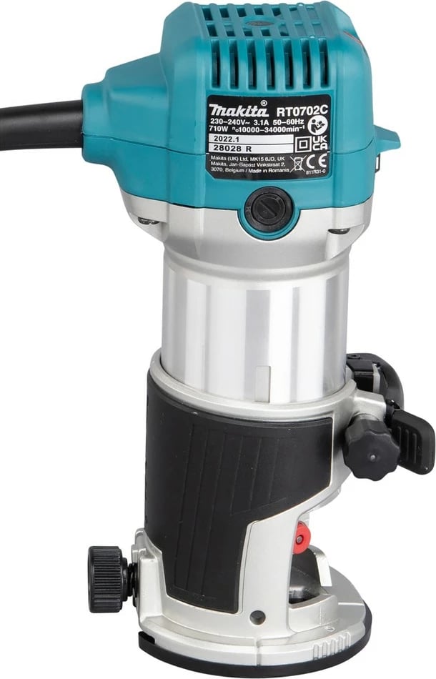 Frezer elektrik Makita RT0702CX2J, 710W, 6/8mm, zi/gri/jeshile