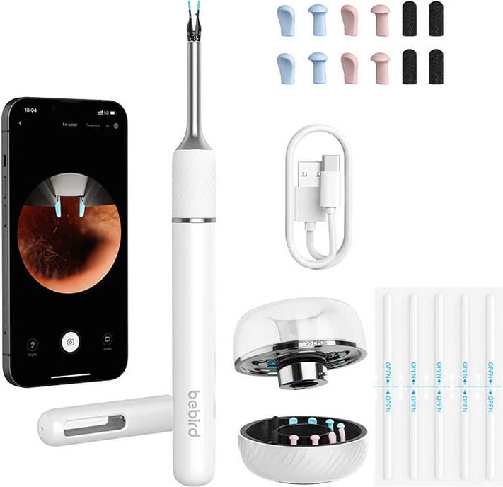 Otoskop me kamerë Bebird Note 5 Pro, i bardhë