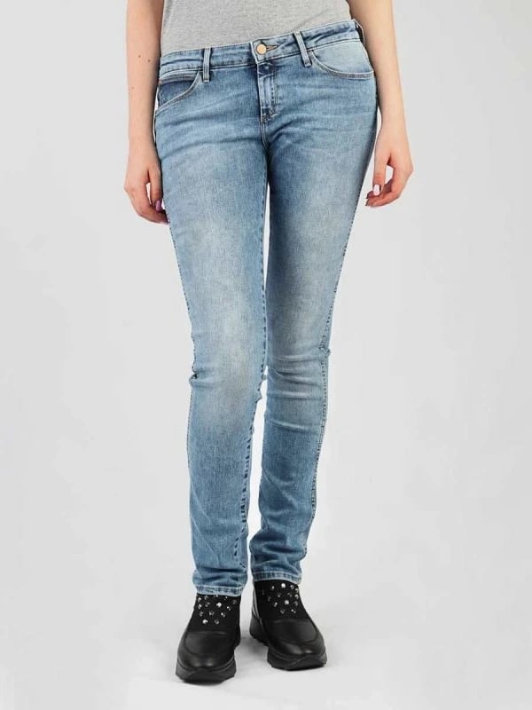 Pantallona xhins femra Wrangler, blu