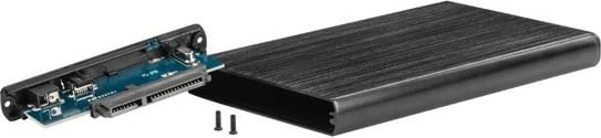 Kasë Natec RHINO NKZ-0275 për hard disk 2.5'', USB 2.0, Alumini, e zezë