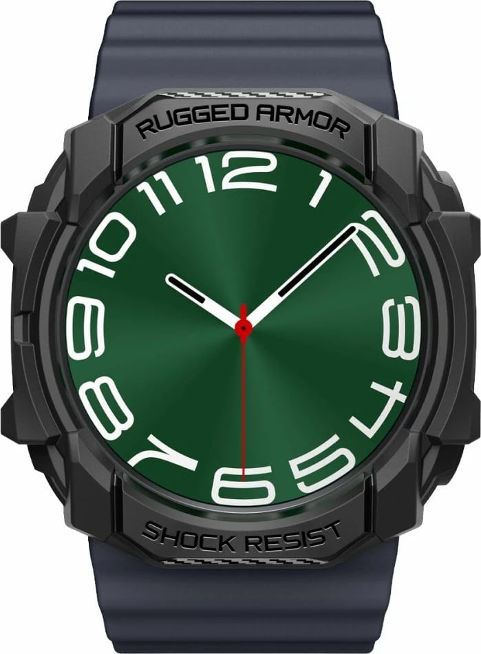 Mbështjellës Spigen Rugged Armor për Samsung Galaxy Watch Ultra 47mm, i zi mat